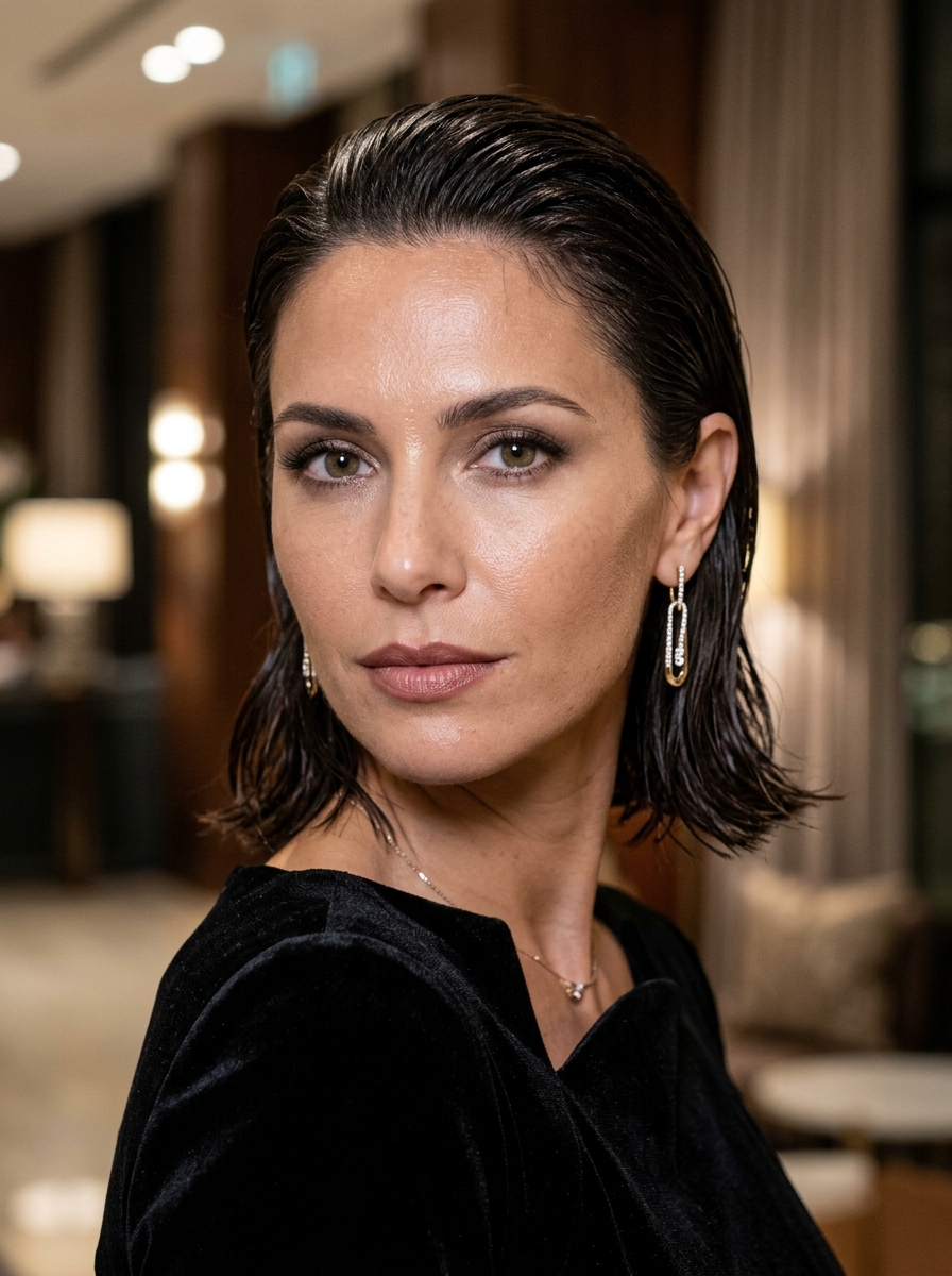 Wet Look Bob als Bob Frisuren stylen Inspiration 2026